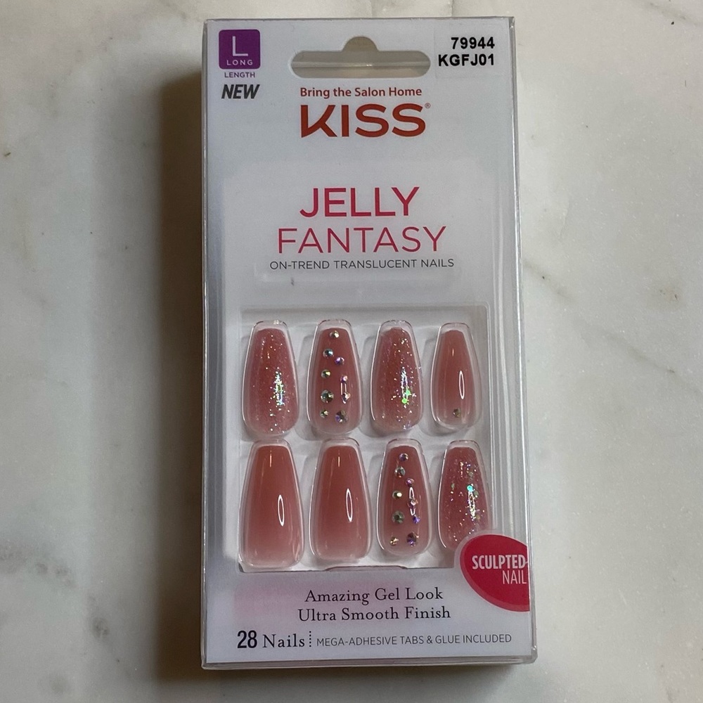 Kiss Press on Gel Rhinestone nails